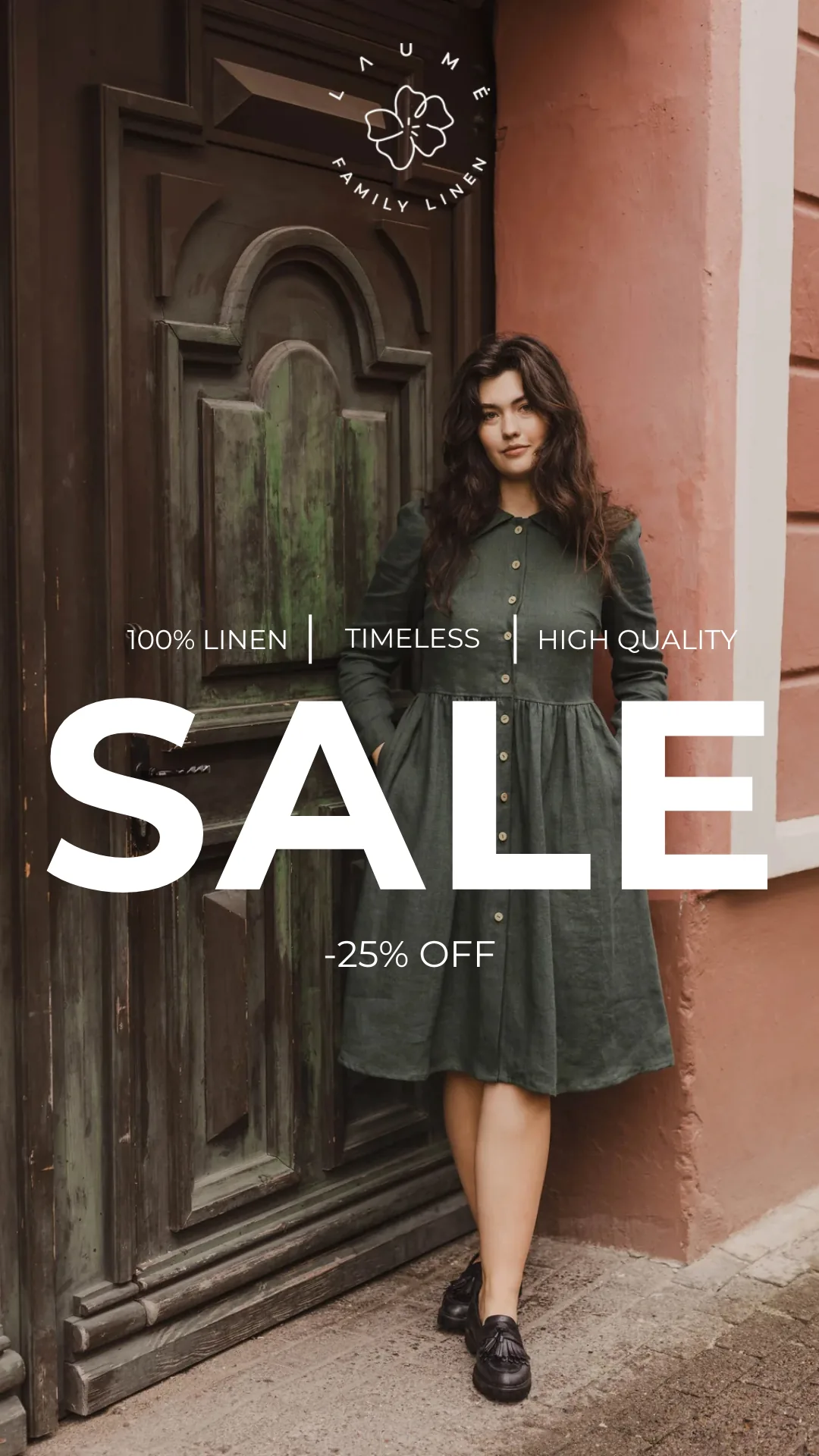 Reklamos vizualas – akcijos kampanija su -25% nuolaida