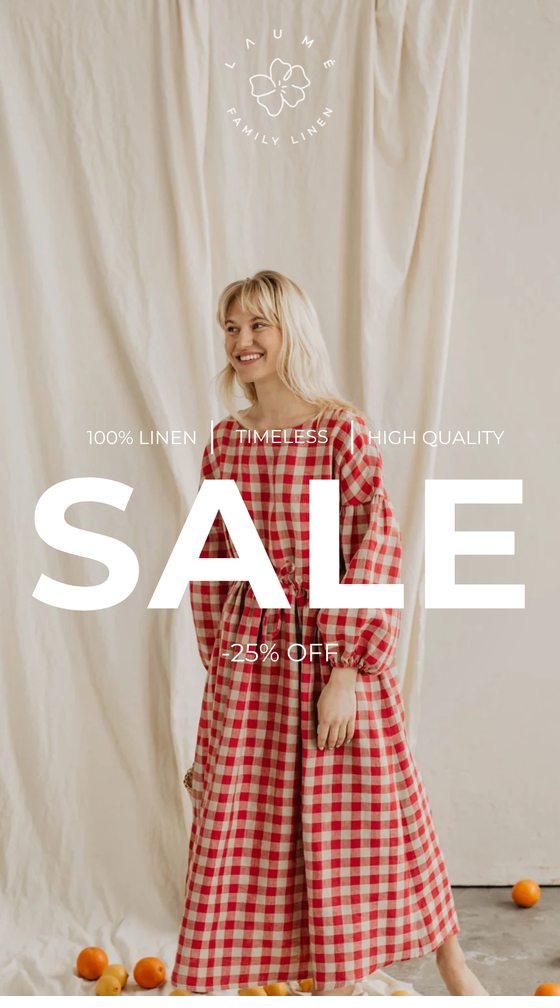 Reklamos vizualo pavyzdys – Laumė Linen